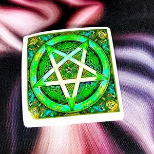 Gaia Spiritual Mandala Talisman Medallion Totem Decor Sticker